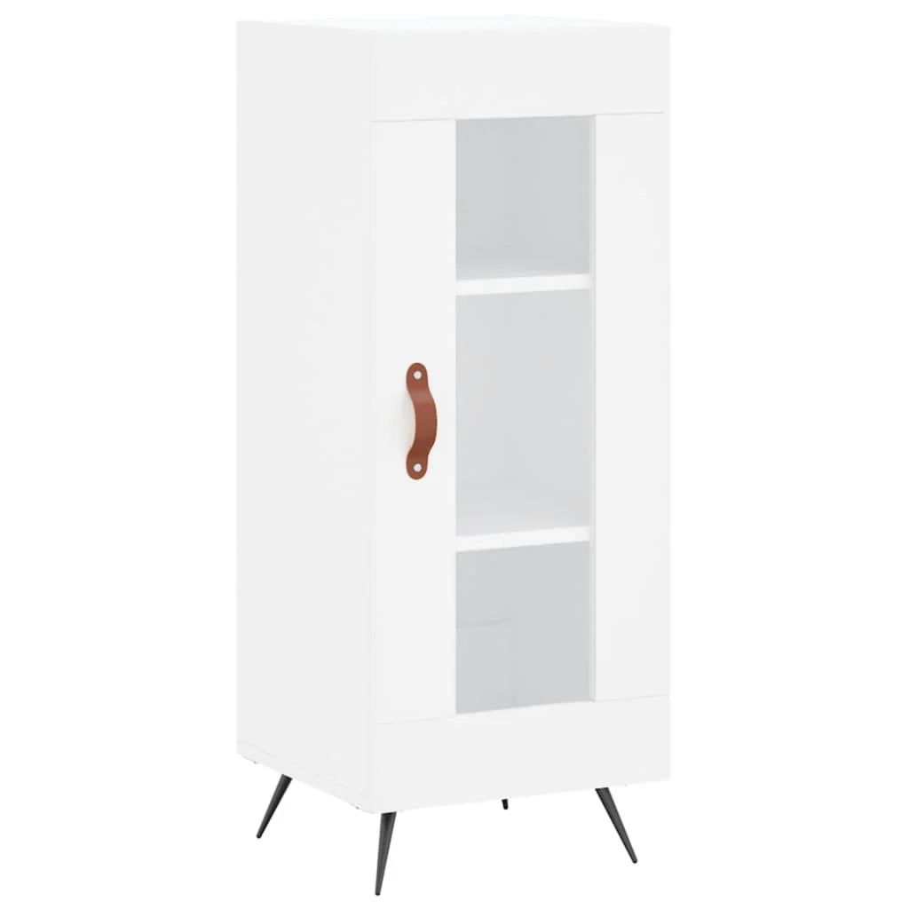 Buffet credenza cassettiera armadio mobile contenitore organizer per cucina soggiorno salotto 34,5 x 34 x 90 cm legno ingegnerizzato bianco 02_0030283