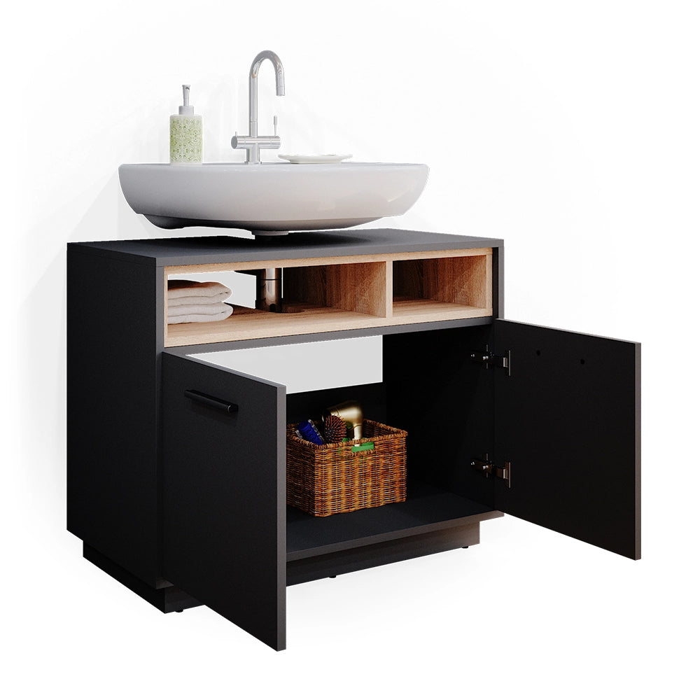 Vicco Mobile sottolavabo per bagno Antracite 80 x 64 cm