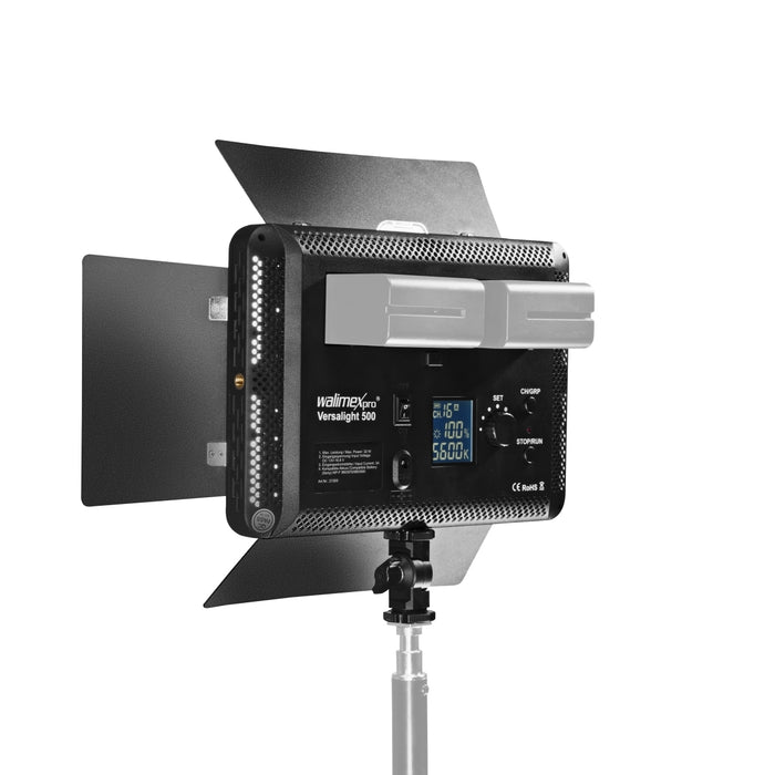 LED Versalight 500 Bi Colour Set di 2 - composto da 2 luci a pannello e 2 treppiedi per lampade fino a 260 cm