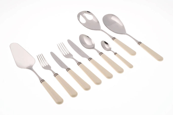 Servizio Set di Posate 75 Pezzi in Acciaio Inox Rivadossi Sandro Mistral Avorio