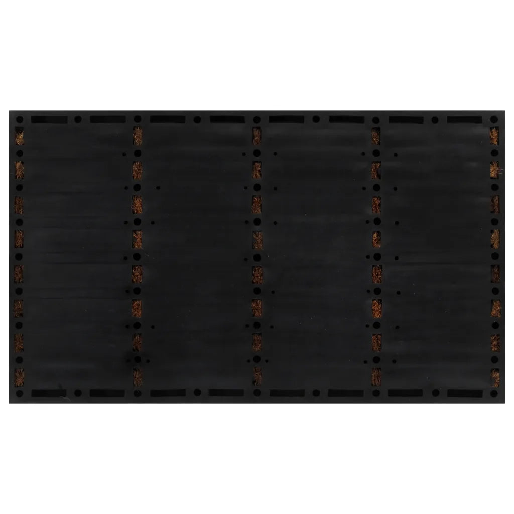 Zerbino | Tappetino Rettangolare 45x75 cm in Gomma e Fibra di Cocco