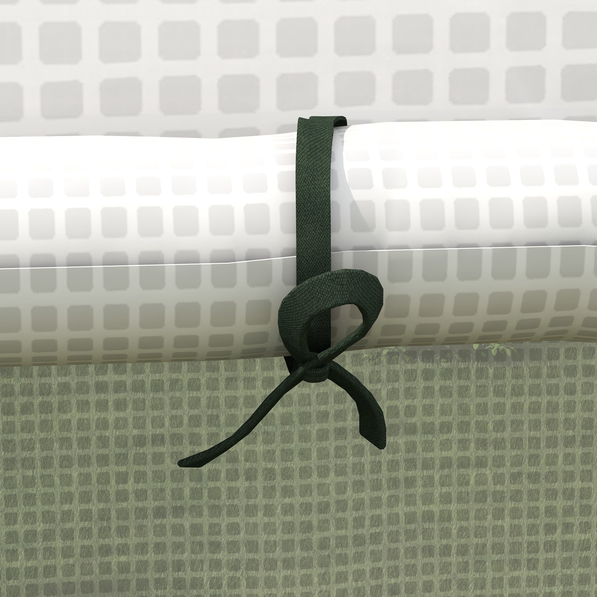 Copertura per Serra da Giardino 140x143x190 cm con Porta a Cerniera e Finestre PE Bianco