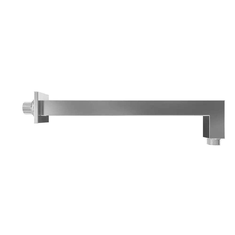 Set doccia squadrato cromato - Miscelatore incasso monocomando con braccio e soffione 20x20 cm