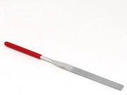 Manubrio in metallo e gomma, trattato a diamante, piano e resistente - 180mm di lunghezza - doppia lavorazione - attrezzi per mano - lavorazione metallo - sega a precisione