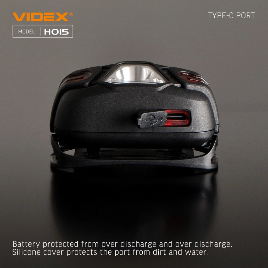 Torcia frontale Videx VLF-H015 ricaricabile 330lm 85m IP67
