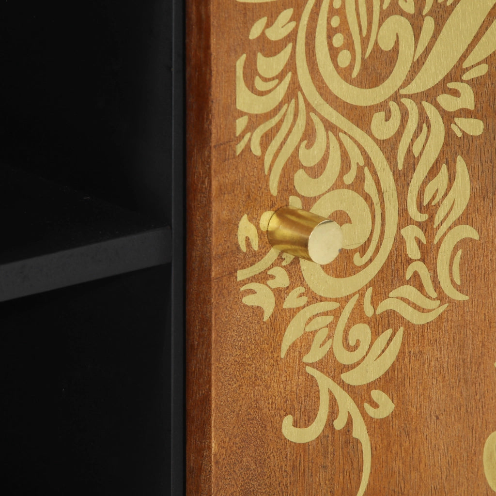 cabinet TV 105x33x46 cm Legno massello di mango