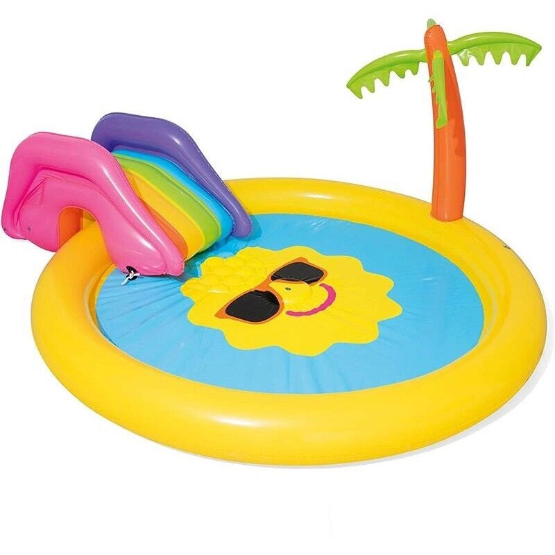 PISCINA GONFIABILE BAMBINI ISOLA DEL SOLE 237 X 201 X 104 CM