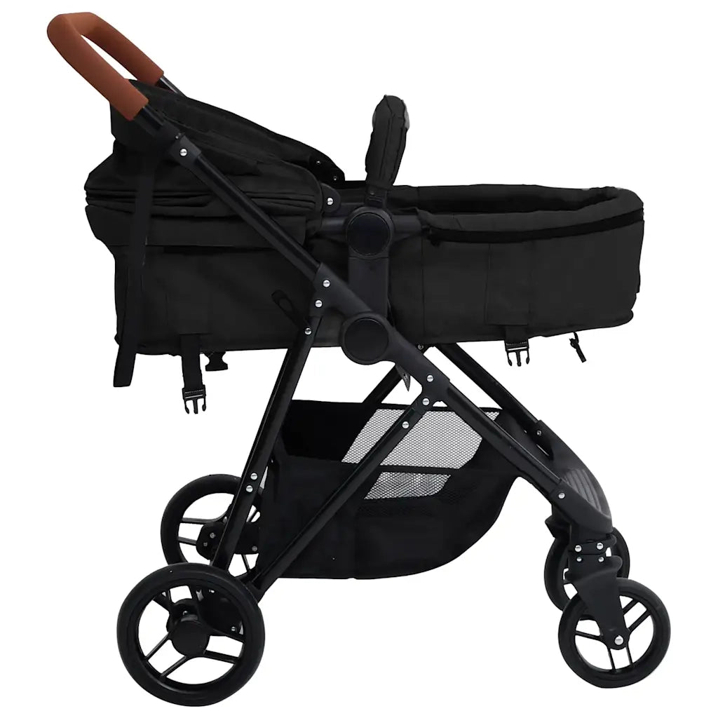 Passeggino 3 in 1 Antracite e Nero in Acciaio CFW7257260