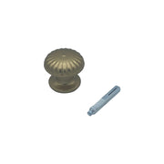 Maniglia su rosetta tonda SAGUATTI  211/60CQ in alluminio bronzo lucido