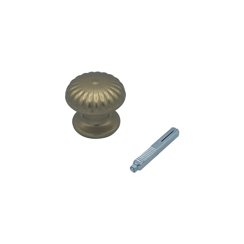 Maniglia su rosetta tonda SAGUATTI  211/60CQ in alluminio bronzo lucido