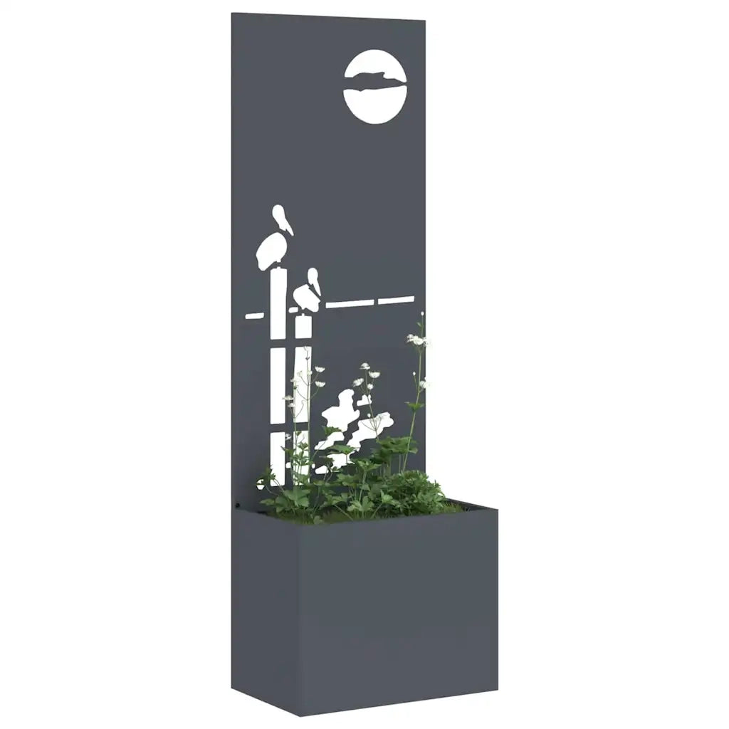 Schermo per privacy in giardino Traforo Antracite 50 x 150 cm 876471
