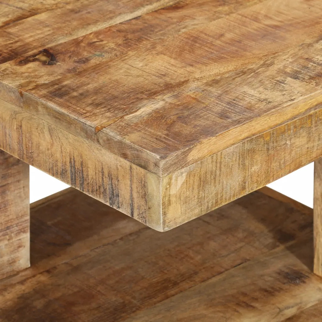 Tavolino da Salotto 45x45x40 cm in Legno Massello di Mango 338007