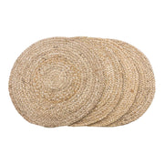 Set di 4 Sottopiatti Bombay, Marrone, Juta, 38x38x0,5 cm