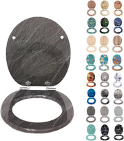 Braccio per WC con meccanismo di soft close, nucleo in MDF legno, sospensione soft close