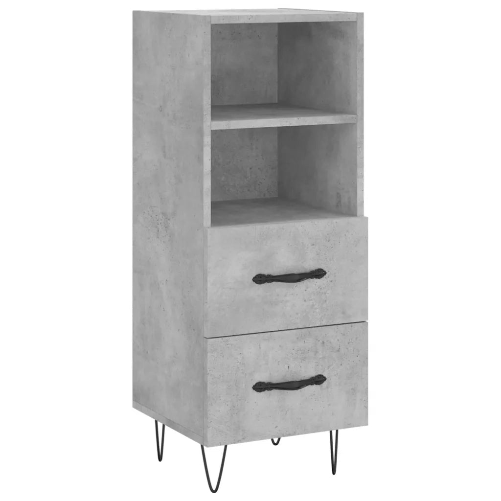 Credenza Grigio Cemento 34,5x34x180 cm in Legno Multistrato 3198949