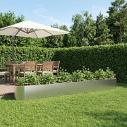 Letto rialzato da giardino Acciaio Inox 360 x 40 x 40 cm 8011709