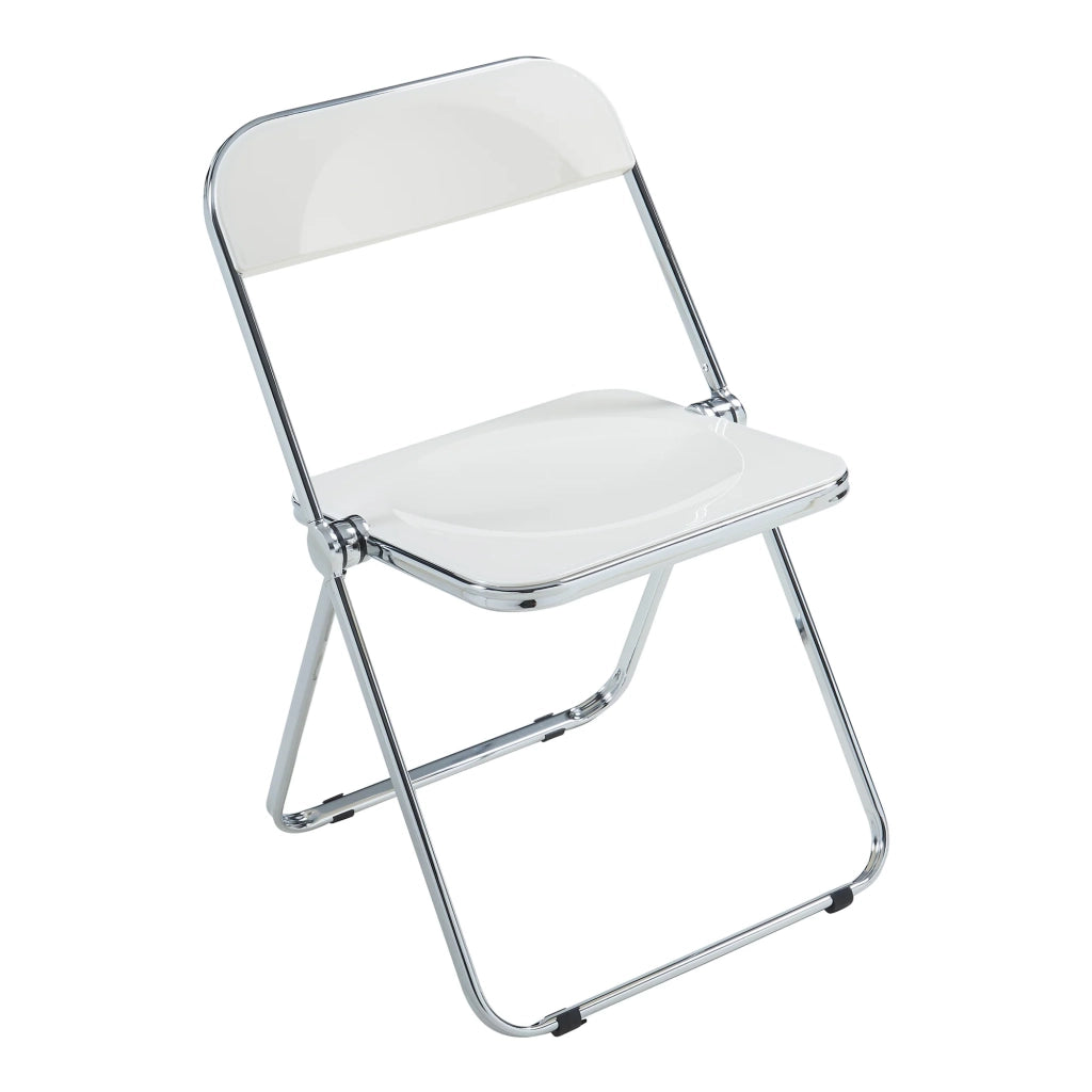 Set di 6 sedie pieghevoli 74 x 46 x 47 cm bianche 03_0009902