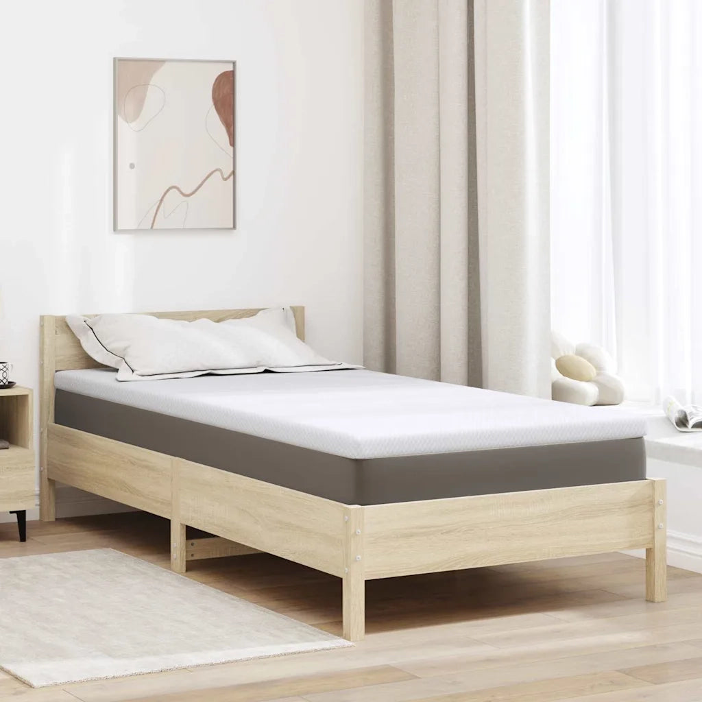 Topper per materasso Bianco 100 x 200 cm Tessuto Jacquard CFW2045367