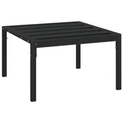 Tavolino da Giardino | Tavolino da esterno Nero 60x60x35 cm Acciaio