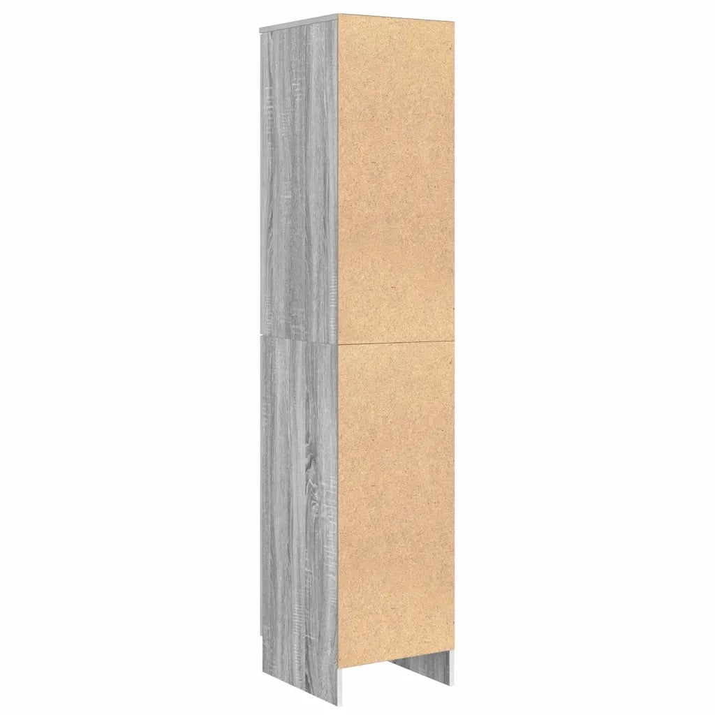 Credenza | Madia | Buffet da pranzo | Armadio da pranzo Grigio Sonoma 35 x 39 x 168 cm