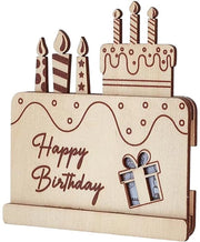 Portafoglio in legno per regalo di compleanno, carta di regalo, biglietto di auguri, sorpresa divertente con laser, modello personalizzato, codice prodotto 12345, numero modello DG-001, dimensioni 10x15 cm, peso 50g, materiale legno naturale.
