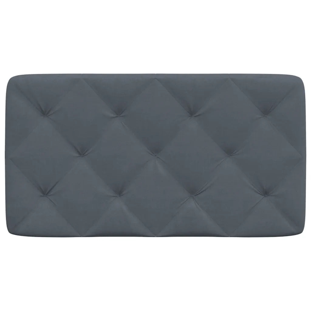 Cuscino Testiera Grigio Scuro 90 cm in Velluto CFW9988501