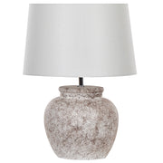 Lampada da tavolo in ceramica beige 47 cm Boho Night Light incrinato Texture Camera da letto Soggiorno