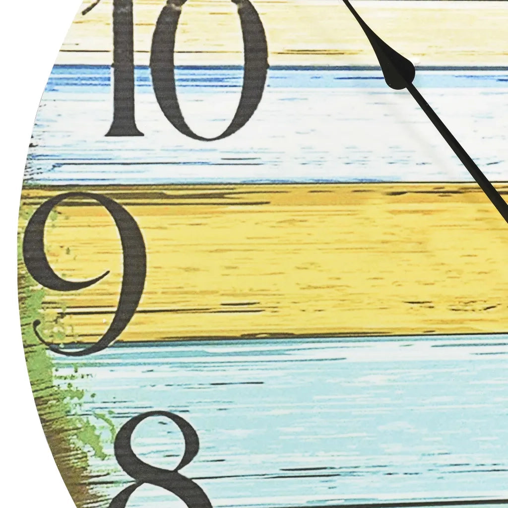 Orologio da Parete Multicolore 60 cm in MDF 325185