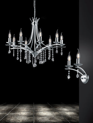 Applique da Interno  E14 in Metallo Cromo