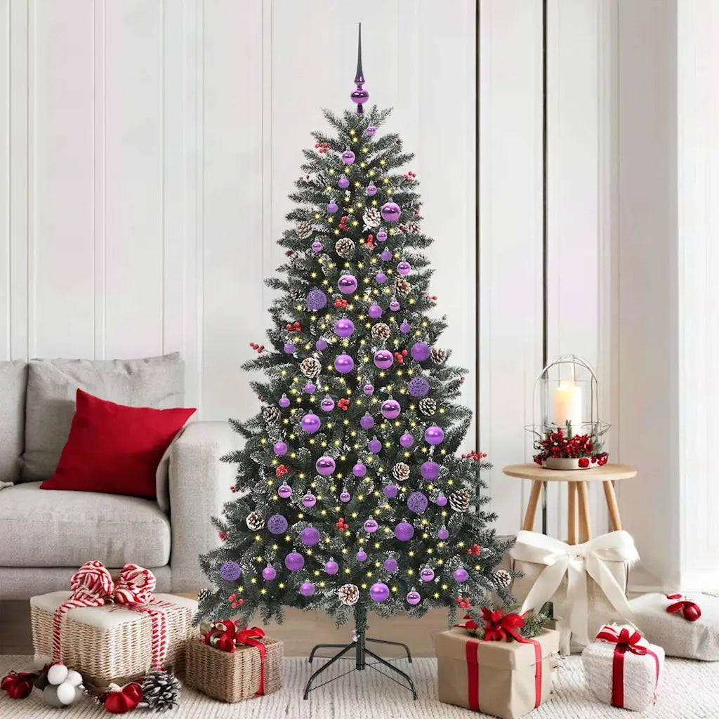 Albero di Natale artificiale con 300 LED Verde 180 cm 3395886