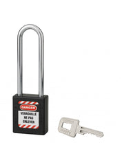Lucchetto 40 mm con arco in acciaio  6 X 76 mm NERO - THIRARD