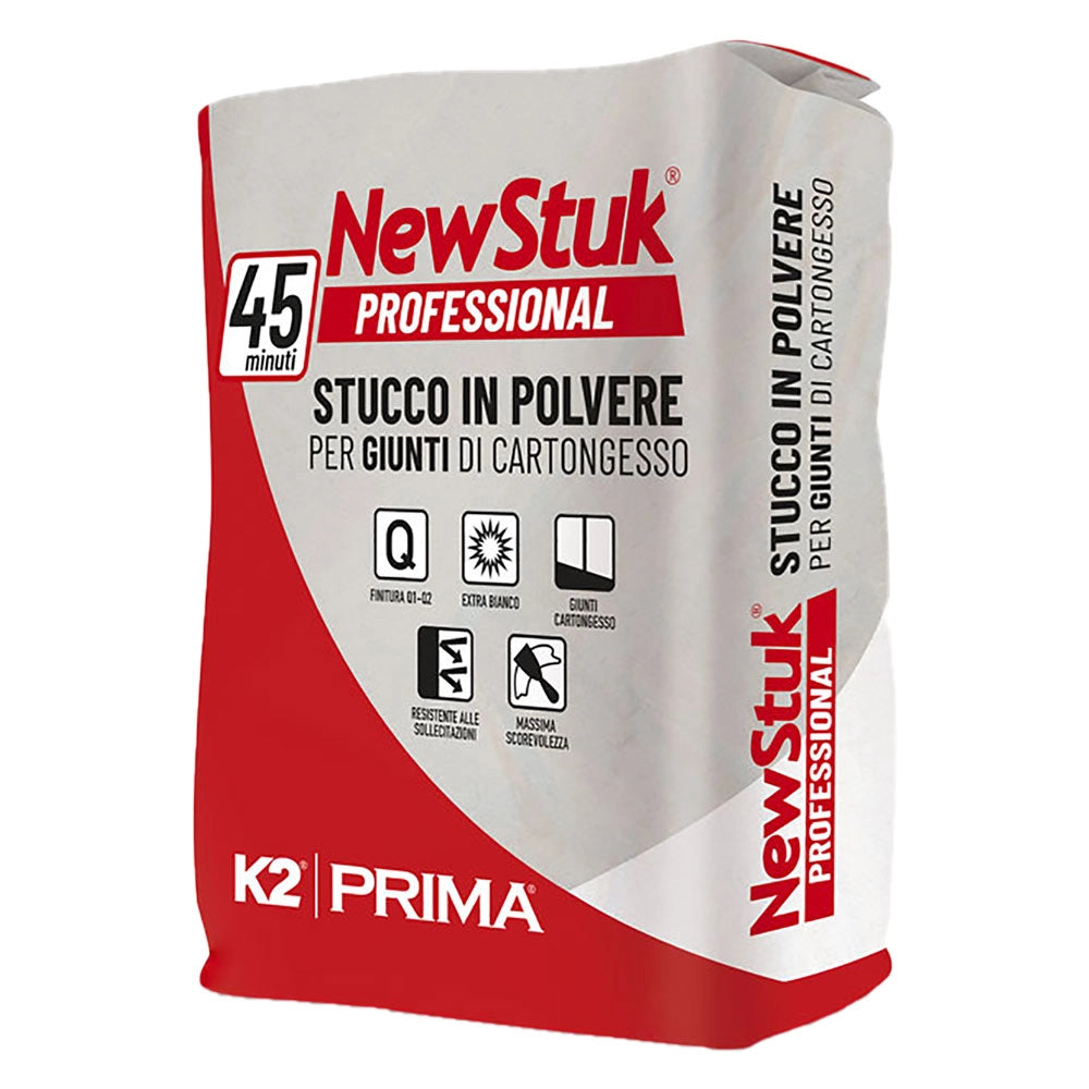 STUCCO IN POLVERE PER CARTONGESSO Kg. 5- 4 pezzi  - K2