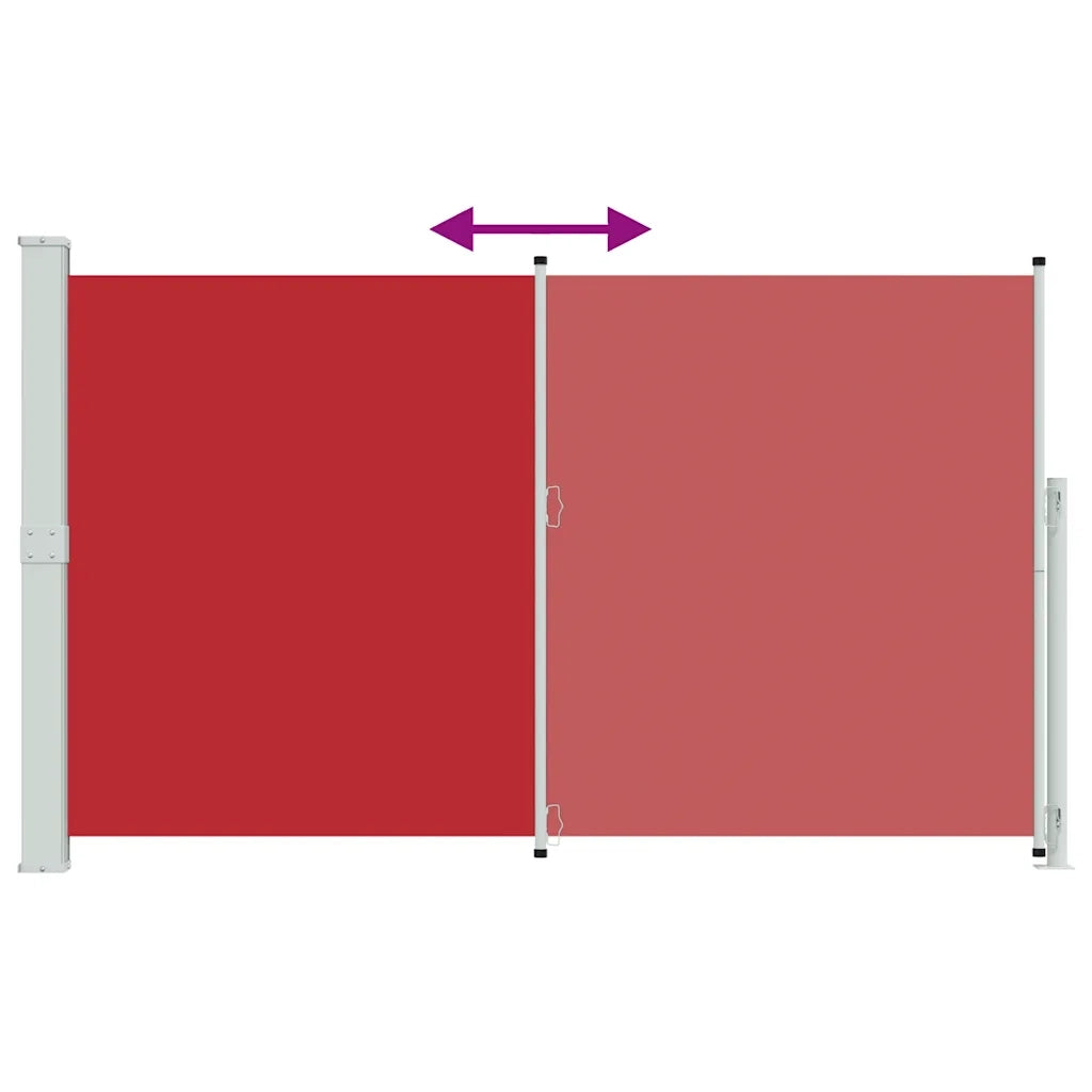 Tenda Laterale Retrattile per Patio 180x300 cm Rossa cod mxl 21516