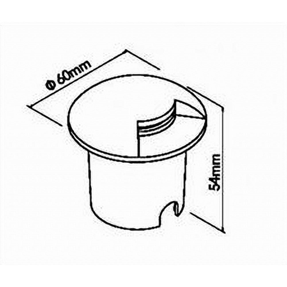 Trade Shop - Faretto Calpestabile Led 1w 1 Fascio Luce Lampada Segnapassi Per Esterno Ip67 321 - -bianco Naturale      -