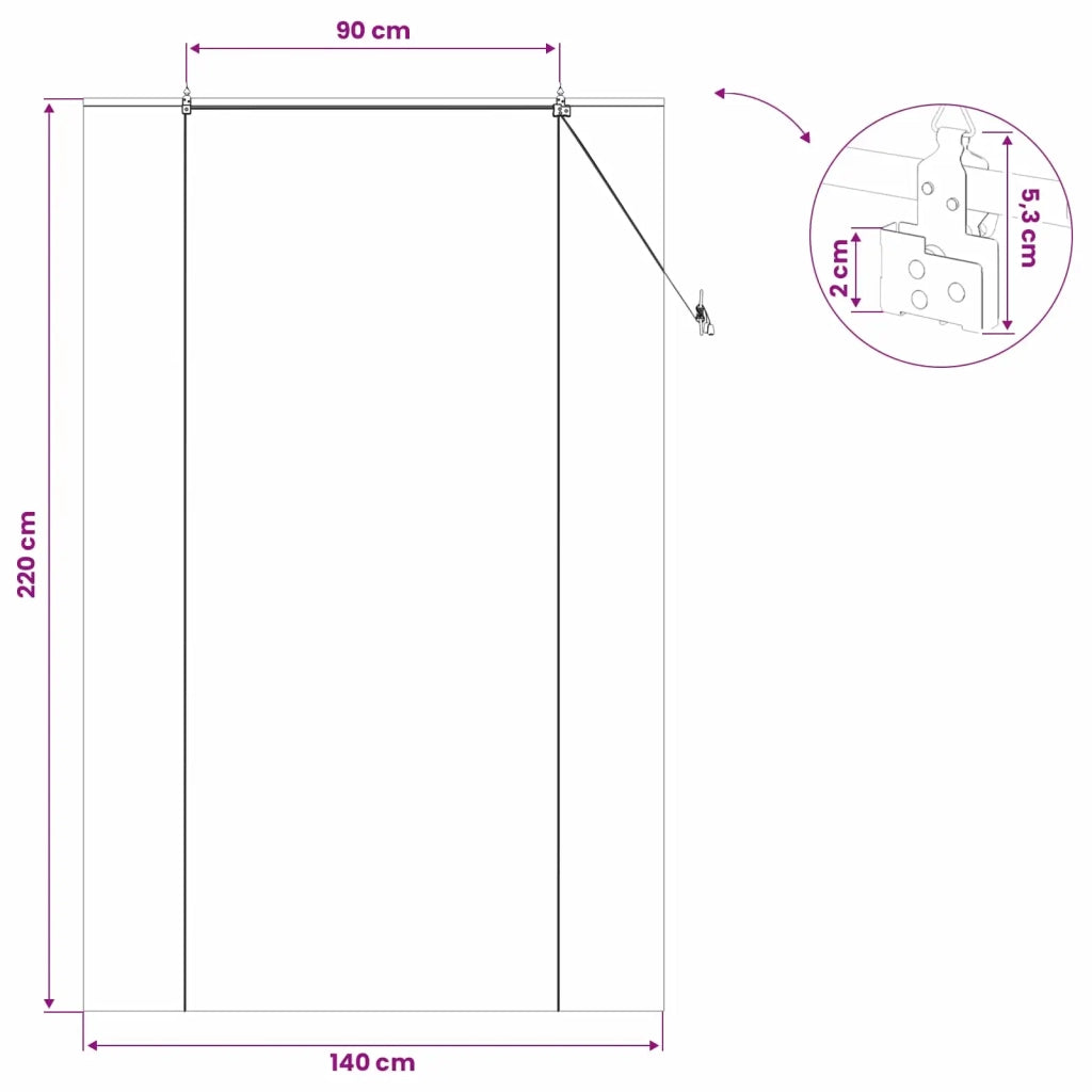 Tenda a rullo Marrone 140 x 220 cm Bambù 42039801