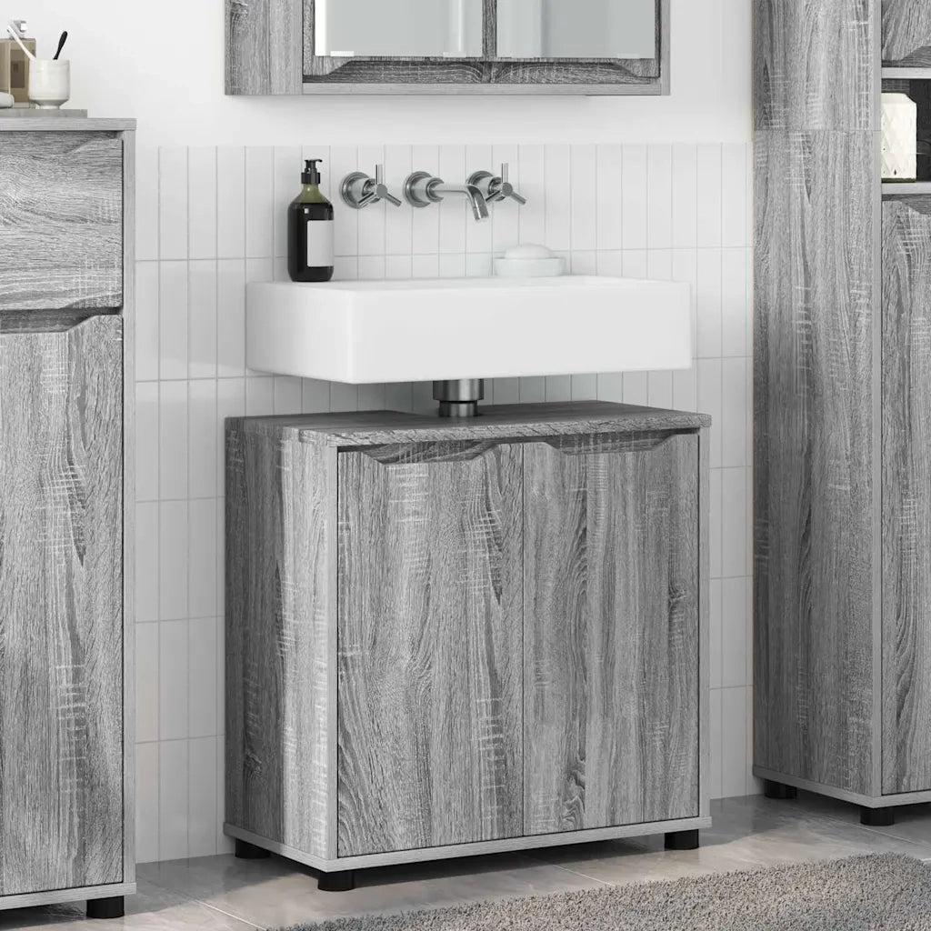 Mobile per lavabo da bagno Grigio Sonoma 60 x 30 x 60 cm 888753
