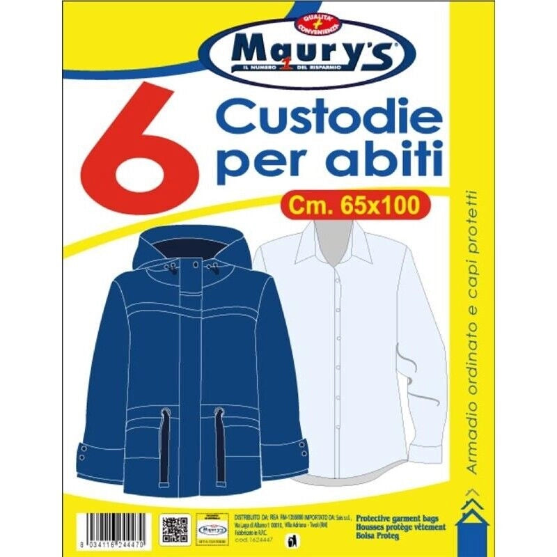 MAURY'S CUSTODIE PER ABITI 100X65CM 6PZ