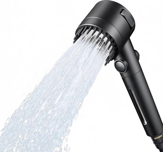 Douchekop con serbatoio, alta pressione douchekop, economizzatore di acqua con 3 tipi di getto, doccia a pioggia, douchekop con aumento di pressione, economizzatore d'acqua per acqua dura