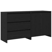 Credenza 2 pz | Madia | Buffet da pranzo | Armadio da pranzo Nero 70 x 41 x 75 cm Legno multistrato
