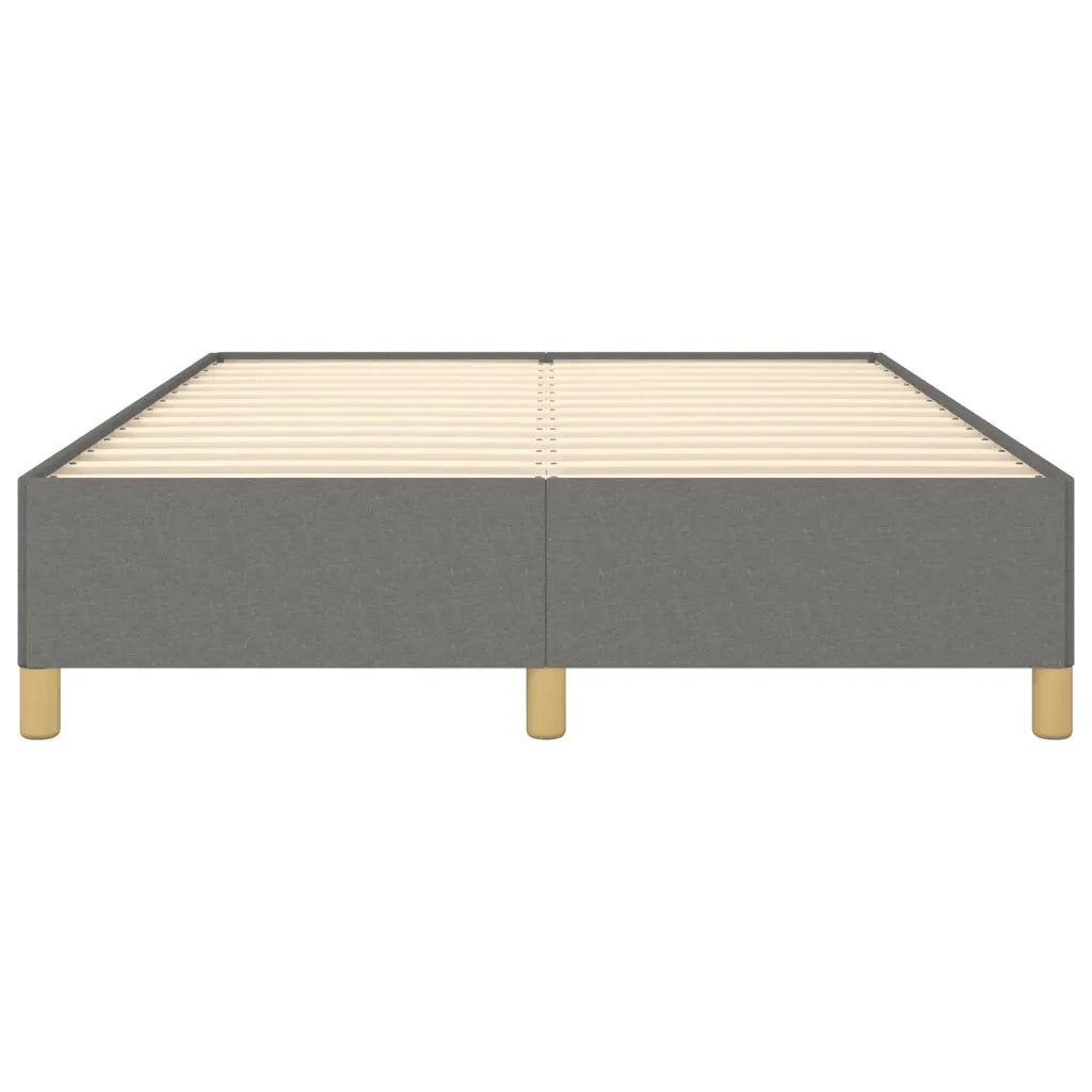 Giroletto senza Materasso-Struttura Letto Grigio Scuro 140x190 cm Tessuto 761871