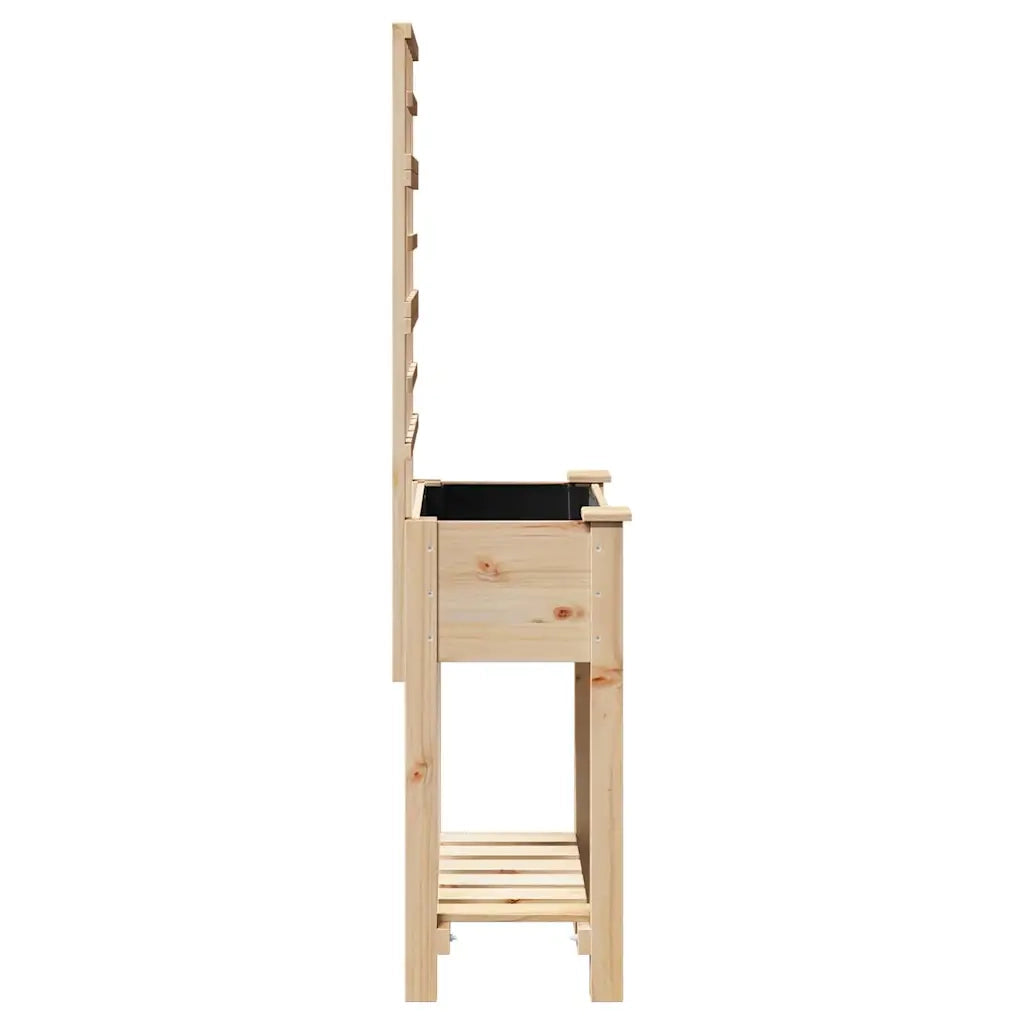Vaso da giardino Beige 71 x 38 x 152 cm Legno di Abete Massello 42006570