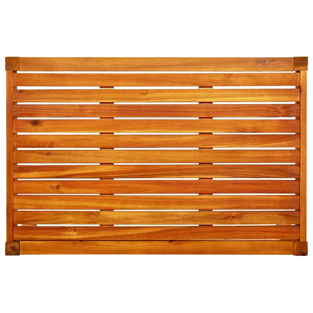 Panca da giardino mobili da esterno per patio terrazza con tavolo e poggiapiedi 179 x 66 x 180 cm legno massello di acacia 02_0011641