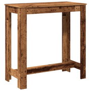 Tavolo da Bar Legno Antico 102x50x103,5 cm in Legno Multistrato