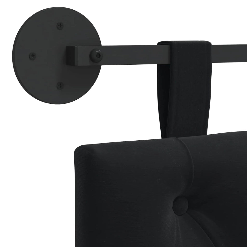 Testiera | Testata sospesa Con luce LED Nero Velluto