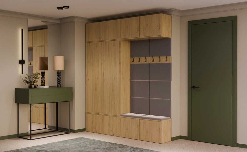 Guardaroba HAGA IV/2sz2w rovere artisan 2x armadio + 2x appendiabiti