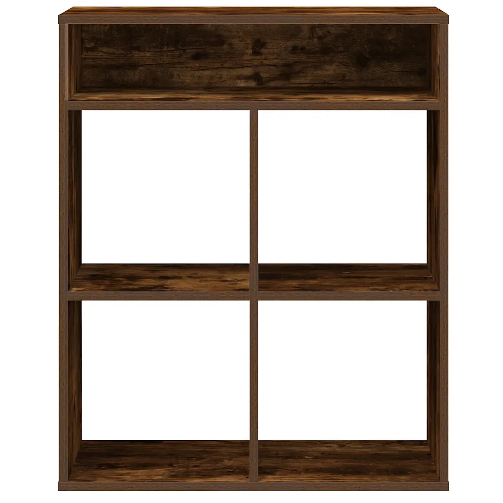 Libreria Rovere Fumo 66x31x80 cm in Legno Multistrato 860296