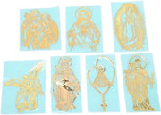 7 Set di Sticker Cristiani - Copricellafissa per Smartphone - Sticker della Vergine Maria per Scrapbooking - Journaling - Accessori Laptop.