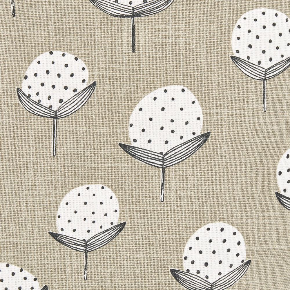 Set di 2 cuscini in cotone beige fatti a mano con stampa floreale quadrati 45 x 45 cm camera da letto soggiorno