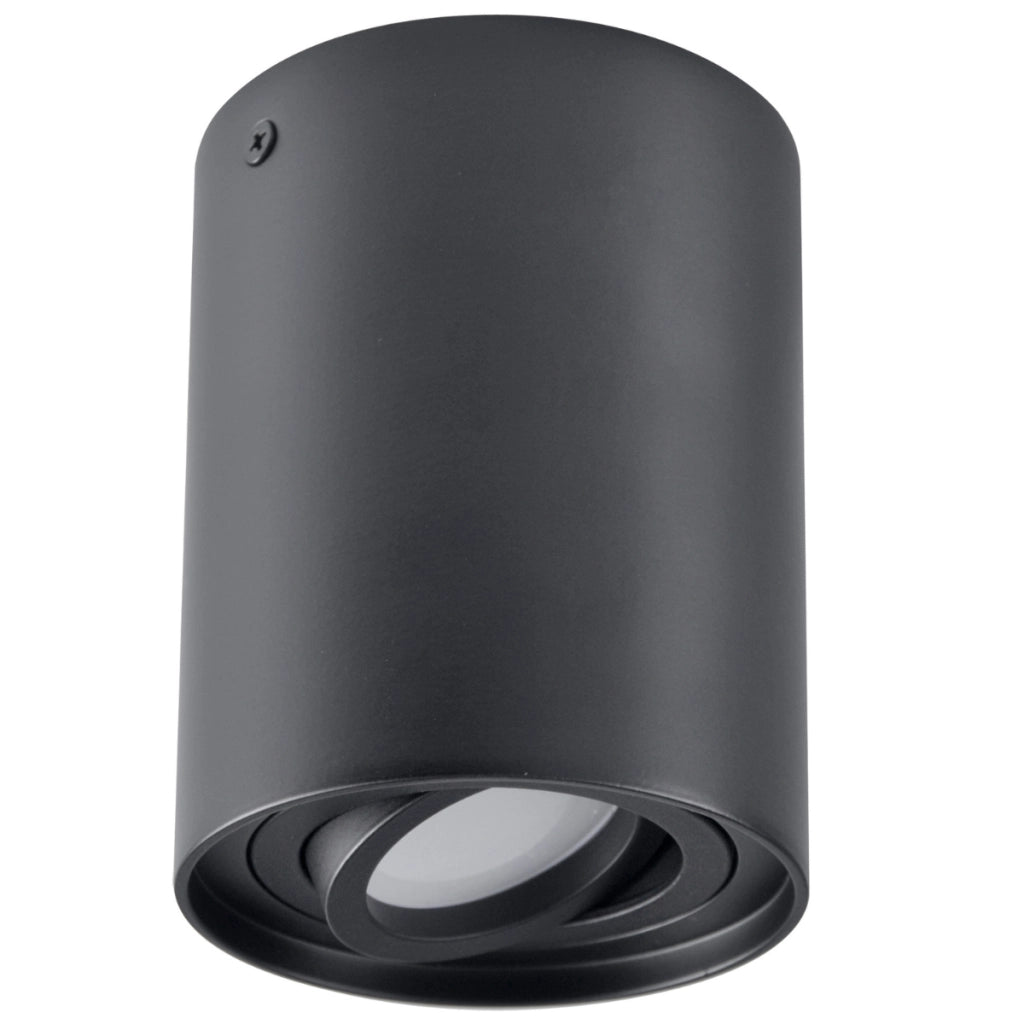 Plafoniera spot tonda nera 1xGU10 HADAR R1 313102 Polux