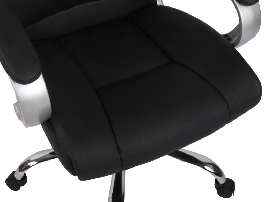 Sedia da ufficio BIG Apoll in similpelle nero